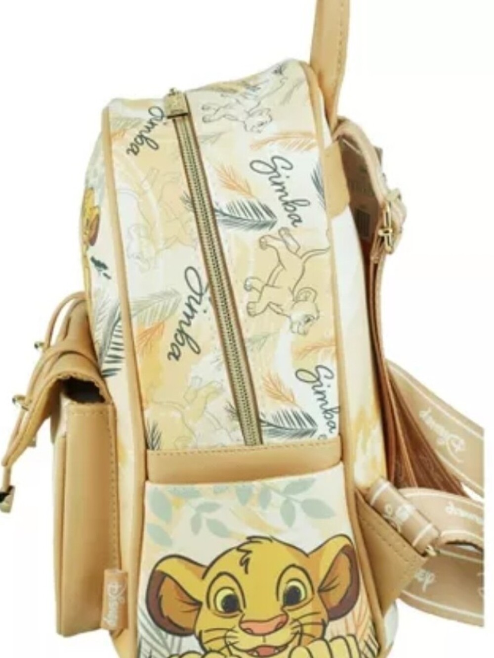Nwt! Disney The Lion King Simba & Nala Wondapop 11" Vegan Leather Mini Backpack - Picture 3 of 3